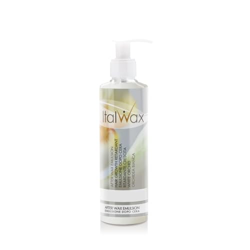 Italwax After Wax Pflegelotion - 250ml - Haarwuchsverzögerer - Weiße Orchidee - Feuchtigkeitsspendend und entfernt Wachsrückstände​