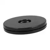 MAGICLULU Drehteller Aus Schwarzem Acryl Drehbares Gewürzregal Mit Drehung Stabiler Standfuß Für Badezimmer Elegantes Design Für Anspruchsvolle