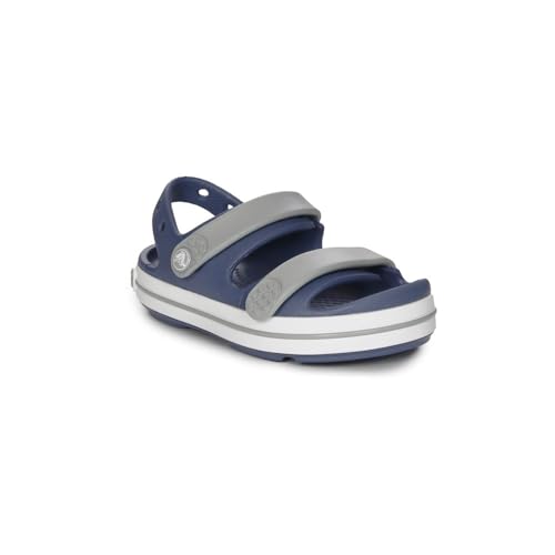 Crocs Unisex Kinder Crocband Cruiser Sandal T Sandale, Bijou Blue Light Grey, 25/26 EU