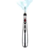 BDSM Elektro Stift Reizstromgerät Elektroschock 9 Intensitätsstufen Ergonomischem Griff Abnehmbarem Silberkopf Tragbares Spielzeug Sexuellen SM Elektrosex Sinnliche Estim Elektrostimulation für Männer