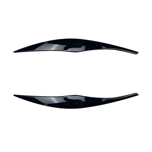 NEGRO Glänzende schwarze Scheinwerfer, Augenbrauen, Augenlider, passend for BMW 3er E90 E91 320I 330I 05–12, Abdeckung Wimpern, Kopflicht-Aufkleber Rücklicht-Augenlid