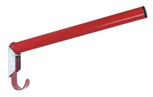 Kerbl 32842 Sattelhalter, klappbar, rund, mit integrierter Trensenhalter, rot