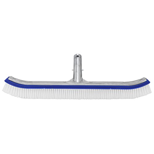 Reinigungsbürste für Schwimmbäder, hochwertige Bürste mit Aluminiumgriff zum Reinigen von Wandfliesen und Böden, Blau, 43,3 x 13 cm