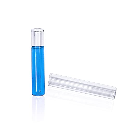 ALWSCI Vial Insert Fläschcheneinsätze, Klarglaseinsatz mit Polyspring, 5mm Einsatzdurchmesser, Volumen 250µl, Fläschcheneinsatz Flachbodeneinsatz Rohr 100 Pcs