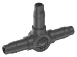 Gardena Micro-Drip-System T-Stück 4,6 mm (3/16 Zoll): Zubehör für die Abzweigung von Verteiler- und Tropfrohren, zur knickfreien Installation, mit Easy & Flexible Verbindungstechnik (13211-20)