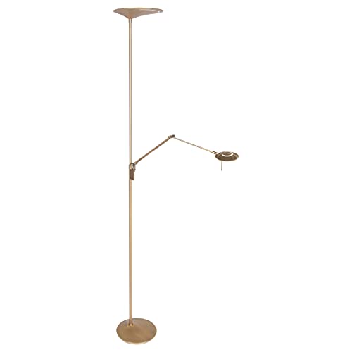 Steinhauer stehlamp Zodiac led - bambus - metall - 2107BR