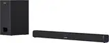 SHARP HTSBW110 2.1 Soundbar 180W (USB, Bluetooh, HDMI, Optisch, AUX-In (3,5mm), Breite: 80cm), Slim-Design, externer Subwoofer, schwarz