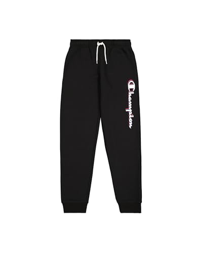 Champion Jungen Legacy Boy-Big Logo Sweatpants Trainingshose, Schwarz (Kk001), 9-10 Jahre