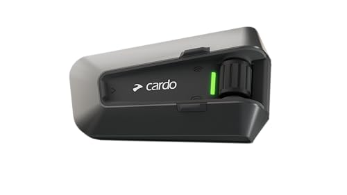 Cardo PACKTALK Edge Motorrad Bluetooth Kommunikationssystem Headset Gegensprechanlage – Einzelpackung Black