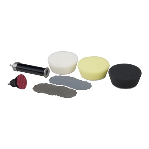 Proxxon 29070 Profi Set zum Feinschleifen und Polieren mit Schleifteller Ø30mm und 80mm Verlängerung