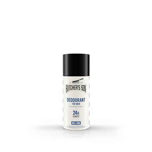 Butcher's Son Deodorant For Men Well Done, mit Cooling Formel, 24h Schutz, ohne Aluminium, 150ml