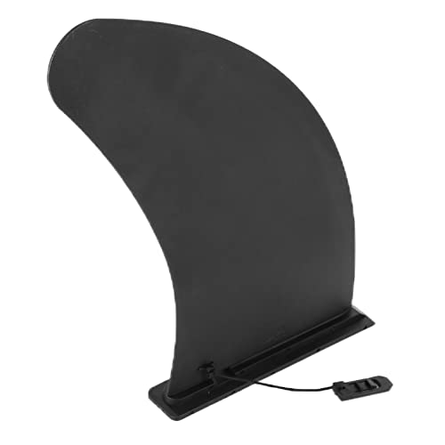 Abnehmbare Sup-Finne, 11-Zoll-Surf-SUP-Finne aus PVC mit Festem Sockel, Schwarzes Mittelstabilisator-Befestigungspaddel für Longboard-Surfbrett