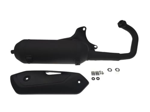 Silent Pro Auspuff Piaggio 2T – passend für Aprilia SR 50, Sportcity One, SR 50 Factory – E -geprüft, Sportauspuff 50ccm für 2-Takt Roller