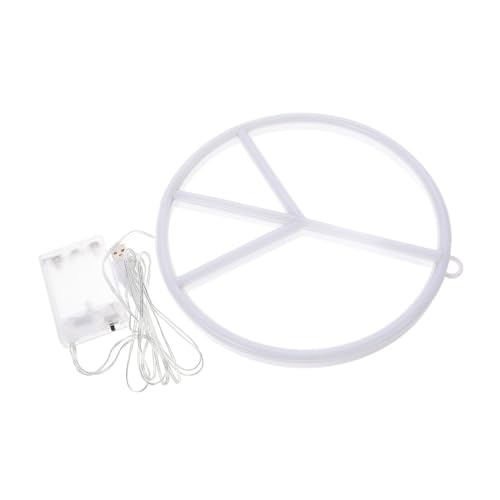STOBOK Friedenszeichen LED Nachtlampe für Romantische Dekoration USB und Batterie Kompatibel für Jugendzimmer und Besondere Anlässe Stimmungsvolles Licht
