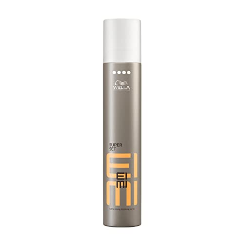 Wella EIMI Super Set Haarlack – Fixing Spray für extra starken, zuverlässigen Halt – mit UV-Schutz-Formel und Schutz vor Feuchtigkeit und Hitze – 1 x 300 ml