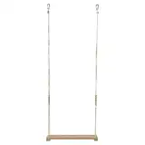 Hühnerschaukel, Holzspielzeug, 39,5 x 7 x 110 cm, natürliche Sitzstange, Geflügel-Lebensraumzubehör, Dschungel-Fitness-Design, für Küken, Hühner, Stall, Hinterhof, Starterhaus, Terrasse, Eierproduzent