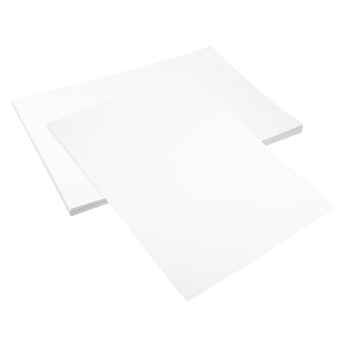 Lurrose 50 Stück Weißer Karton DIY Bastelpapiere DIY Papiere Zeichenpapier Malzubehör Kartenpapier Materialien Kunstkartenpapier DIY Werkzeuge Origami Papier Malmaterial