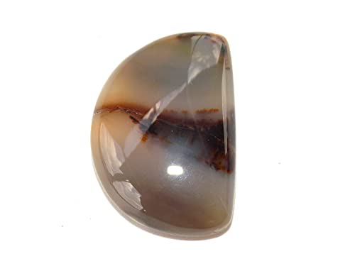 Montana-Achat-Cabochon, natürlicher loser Montana-Achat, 20 Karat, ausgefallene Form, 25 x 17 x 6 mm, schöner Grafikstein, 25x17x6mm, Edelstein, Montana-Achat