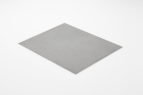 Edelstahlblech V2A ungeschliffen eins. foliert | Stärke: 1 mm [500 x 250 mm]