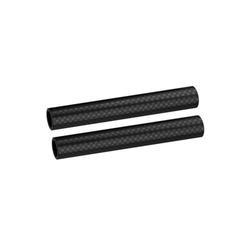 Nitze 15mm Carbon Fiber Rods 10 cm, 15mm Kamera Carbon Fiber Kohlefaser Stangen mit M11 Innengewinde (2 Stck.) - RCF15-100