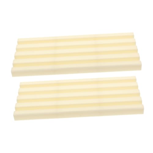 Yardwe 2 Stück Spielkarten Halterung Poker zubehör Domino-Ständer Dominoständer aus Kunststoff Desktop-Kartenregal Kartenhalter Stehen Spielkarten Stehen Spielständer Plastik Beige