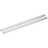 sourcing map 316L Edelstahl Flachstange, 5/32" Dicke 3/8" Breite 8" Länge Gebürstete Oberfläche Trimmbänder Blech für Küche DIY Handwerk 2 Stück