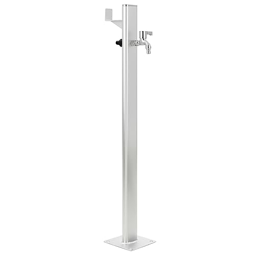 vidaXL Wassersäule Aluminium 95 cm Wasserzapfsäule Wasserzapfstelle Brunnen