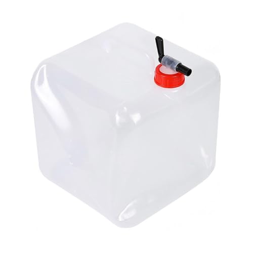 Wasserkanister 10L Faltbar Wassertank mit Hahn Camping Trinkwasserkanister Lebensmittelecht Kanister Wasser Faltbar Trinkwasser Kanister, Lebensmittelecht Kanister Wasser Wasserbehälter für Camping
