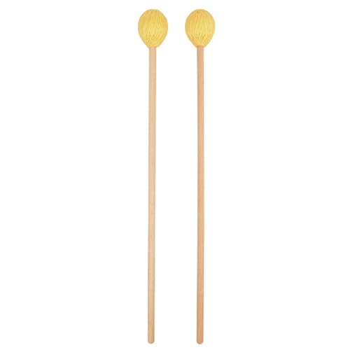 2 Stücke Percussion Instrument Zubehör Schlägel Für Anfänger Training Marimba Schlägel Holz Wolle Ball Drumsticks Ergonomische Design Schlägel