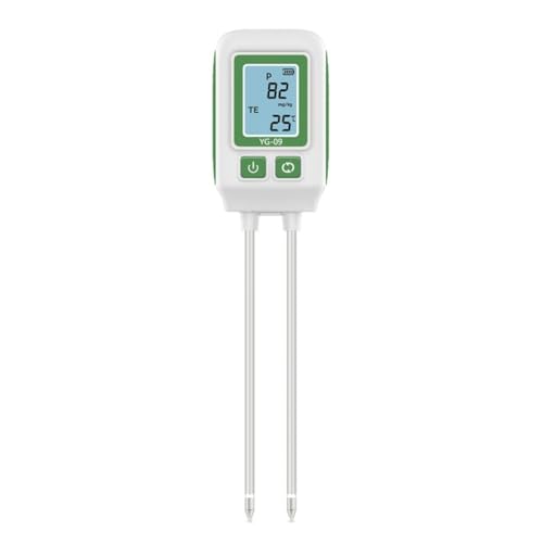 Vocdikficy 3-In-1-Digital-LCD-Bodentester, Doppelsonde, Hochpräziser Boden-Stickstoff-Kalium-Phosphor-Detektor, Tragbar für Den Garten