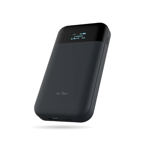 GL.iNet GL-E750V2 (MUDI) 4G LTE Tragbarer WLAN-Hotspot für Reisen | Mobiles Hotspot-Gerät, OpenWrt, OpenVPN, WireGuard, Tor, 7000 mAh, globale Version