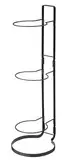 Yamazaki 7290 Frame Ball Stand, Black, Steel, Minimalist Design, 20.5 x 25.5 x 65 cm (LxWxH)