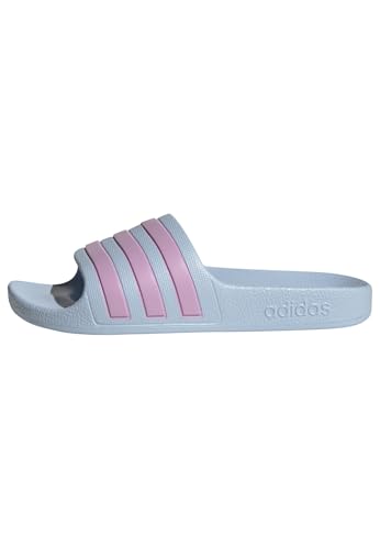 adidas Adilette Aqua Slides Kids RUTSCHEN, Glow Blue/Bliss Lilac/Glow Blue, 34 EU