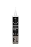 Silikon Bad Dichtmasse - Professionelles Sanitärsilikon, Wasserdicht, Schimmelresistent, Ideal zum Abdichten & Verfugen im Bad, Küche & Sanitärbereich, Vielseitig einsetzbar, 280g Schwarz
