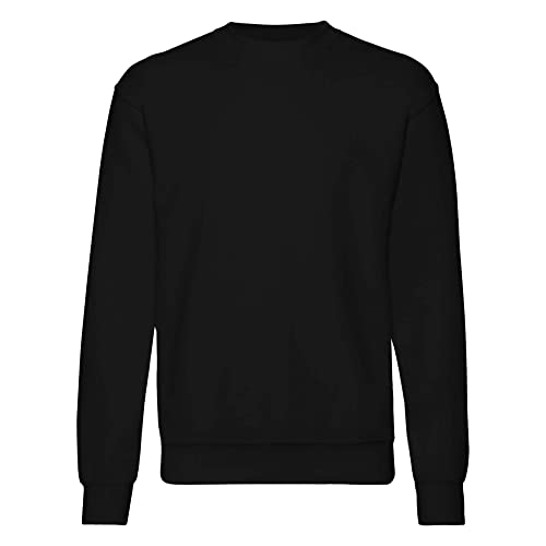 Fruit of the Loom Herren 62-202-0 Sweatshirt, Schwarz, L