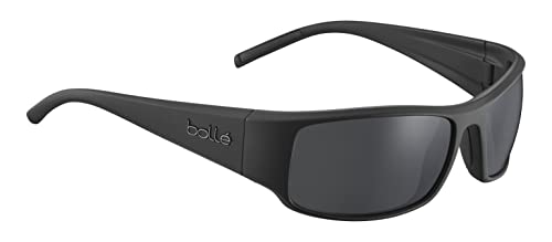 bollé - KING Black Matte - TNS Polarized, Sonnenbrille, Large, Unisex Erwachsene, Schwartz