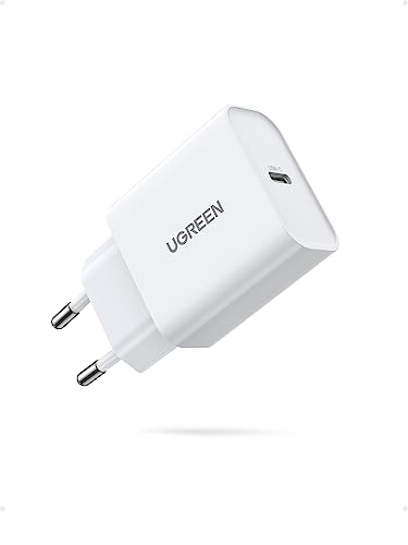 UGREEN USB C Ladegerät, USB-C Netzteil, 20W Schnellladegerät für iPhone 16, 16 Pro, 16 Pro Max, 15, 15 Pro, 14, 13, 12, iPad, Galaxy S24, S23, Pixel, pd 3.0 Charger Adapter USB c Stecker (weiß)