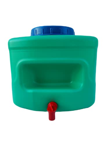 Varile 10L Wasserspender mit Seifenablage für Camping, Garage und Outdoor – Wetterfester, UV-beständiger Kunststoff mit Aufhängemöglichkeiten
