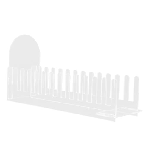 UKCOCO Grußkartenständer Tischplatte Postkartenhalter Tischkartenständer Anzeige Stempel Aufkleber Briefmarkenständer Schreibtisch-display-organizer Transparent Acryl