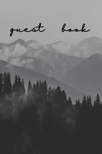 Cabin Getaway in the Woods Guest Book for Air bnb, Vacation Rental Home, Visitor Log Book