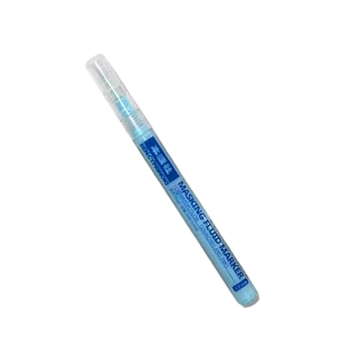 MEELYHOME 0,7 mm / 0,3 mm Maskierflüssigkeit, Markierungsstift, Aquarell-Abdeckflüssigkeit, weiß/blaue Klebstoffe, Abdeckflüssigkeit, Kunstbedarf