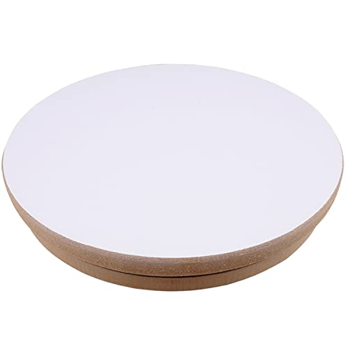 KUNSTIFY Töpferscheibe I Rund I 30cm Durchmesser, Höhe 5 cm MDF Drehscheibe Drehteller für Töpferei Ton zum Töpfern Kunst DIY Handwerk Basteln Tonfiguren Schalen