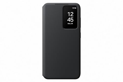 Samsung Smart View Wallet Smartphone Case EF-ZS921 für Galaxy S24, Handy-Hülle, Kartenfach, Sichtfenster, Black