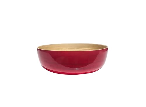 IBILI - Schüssel aus natürlichem Bambus, 25 x 8 cm, für trockene Lebensmittel, Eleganz und Nachhaltigkeit auf Ihrem Tisch