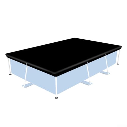 Wetterfeste rechteckige Poolabdeckung, Outdoor-Pool-Abdeckung, Schutz mit UV-Abwehr und wärmereflektierend für Poolwartung (300 x 201 cm)
