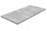 Robuste Küchenarbeitsplatte 120 cm - 3,8 cm dick - mit Abgerundeter Vorderkante - ideal für Küche, Werkstatt, Büro oder als Tischplatte - Laminierte Arbeitsplatte Atelier Hell