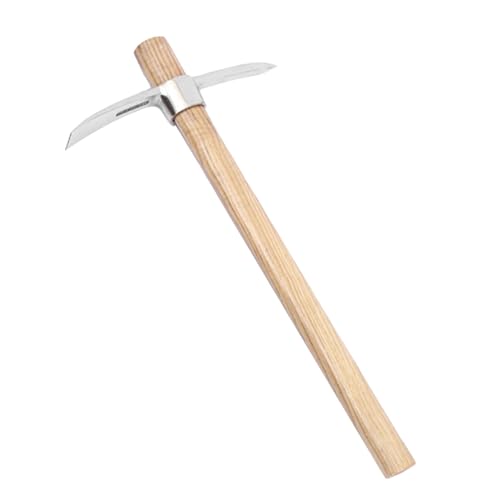 Spitzhacke Für Gartenarbeit, Gartenhacke Mit Stiel, Kleine Kreuzhacke Edelstahl Wiedehopfhacke, Hacke Garten Für Pflanzen, Jäten, Auflockern Des Bodens
