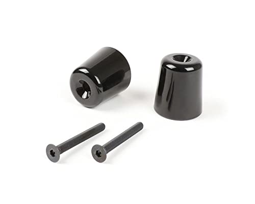 MOTO NOSTRA Lenkerendengewichte-Set 282g, schwarz glänzend, kompatibel für Vespa GT/GTL 125-200, GTS 125-300, GTV 125-300, Piaggio Beverly 125-500