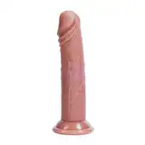 17.5cm kleiner realistischer Saugdildo, Körper, natürliches Silikonmaterial, Sexspielzeug, Dildo für Anfänger, freihändig, mit starkem Saugnapf, Dildo, süßes Analspielzeug für Frauen und Männer