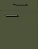 Contura 2 Liter Küchenmöbellack nach RAL Möbellack SET mit Anlauger Möbelfarbe Holzlack Buntlack Küchenlack (RAL 6003 Olivgrün)